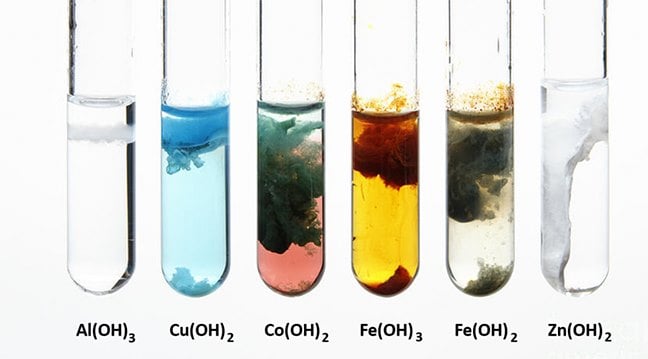 Màu sắc của một số chất kết tủa và chất khí thường gặp trong hóa học